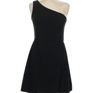 French Connection One Shoulder Black Cocktail Dress - Size 4